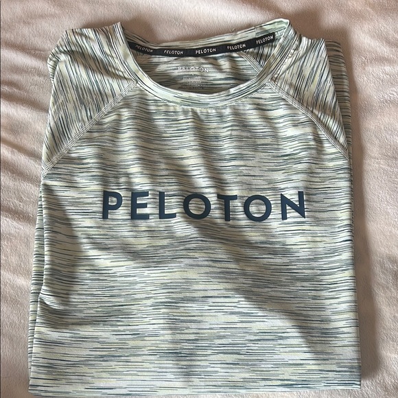 Peloton Other - RHONE X Peleton Space Dye Mens Short Sleeve Green Heathered Workout Top Size L